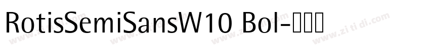 RotisSemiSansW10 Bol字体转换